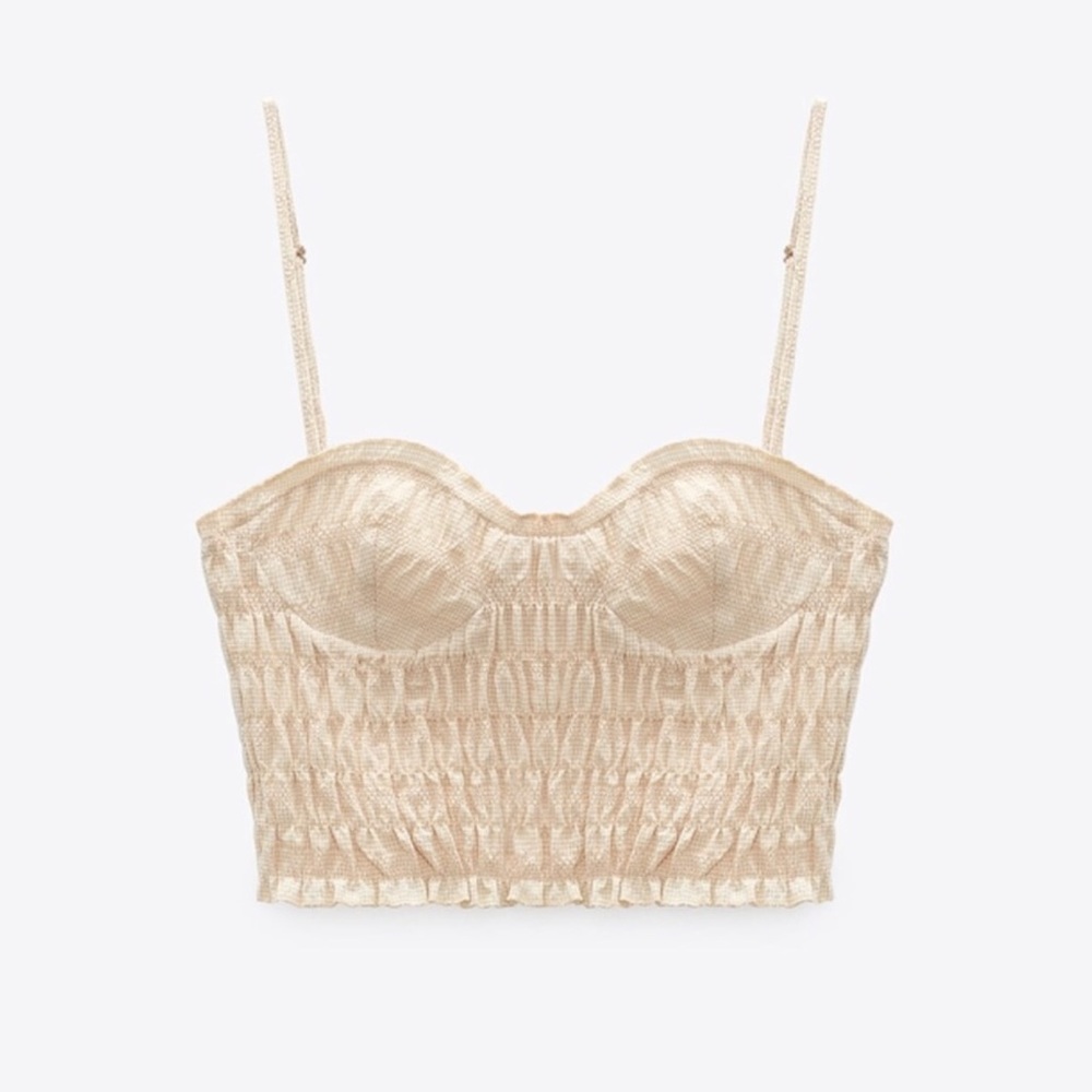 Zara Gingham Crop Top